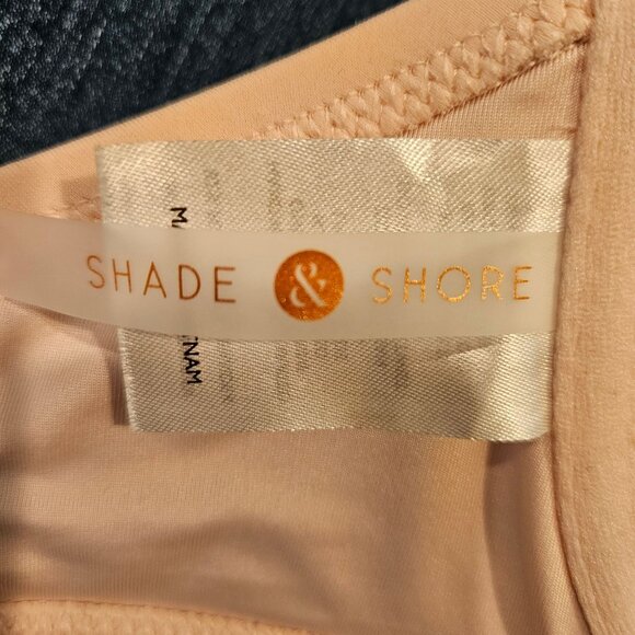 Shade & Shore Womens 36D Light Pink Underwire Bikini Top Adjustable Straps Tie - Picture 4 of 7